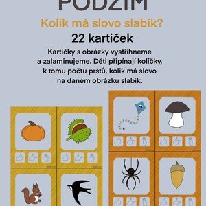 Podzimní kolíčkování - Kolik má slovo slabik