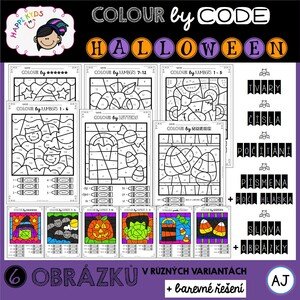 COLOUR BY CODE - Halloween