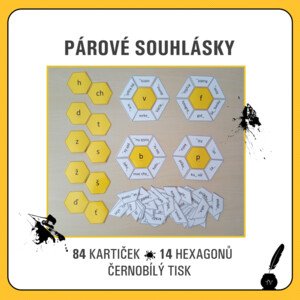 Párové souhlásky - hexagony