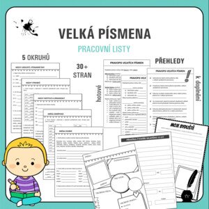 Velká písmena - pracovní listy