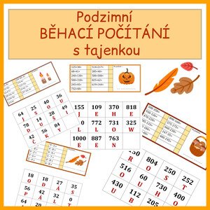 Podzimní běhací počítání s tajenkou