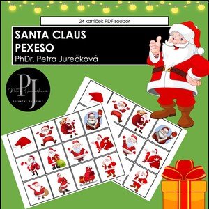 PEXESO SANTA CLAUS 24 kartiček