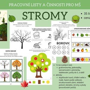 STROMY - pracovní listy a činnosti