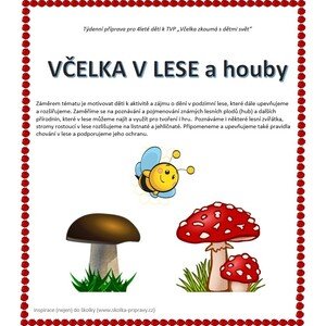 Týdenní metodická příprava - Včelka v lese a houby