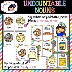 UNCOUNTABLE NOUNS - flashcards
