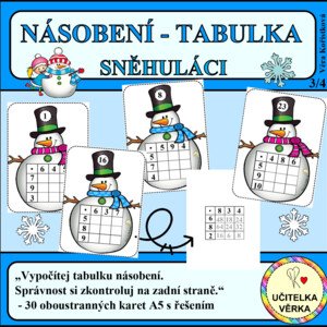 NÁSOBENÍ – TABULKA – SNĚHULÁCI