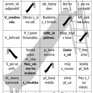 Didaktická hra Skluzavka
