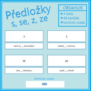 Předložky s, se, z, ze