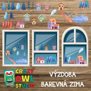VÝZDOBA - Barevná zima