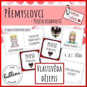 Přemyslovci - pexeso osobností