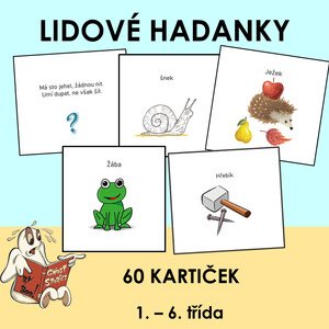 Dětské lidové hádanky na kartičkách