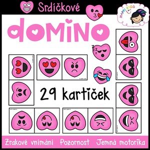 SRDÍČKOVÉ DOMINO (emoji)