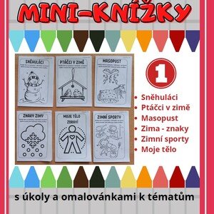 Mini knížečky k různým tématům (ZIMA)