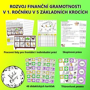 Rozvoj finanční gramotnosti v 1. ročníku s metodikou - celoroční verze