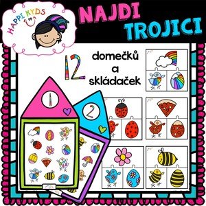NAJDI TROJICI - Jarní/Velikonoční puzzle a hledačky