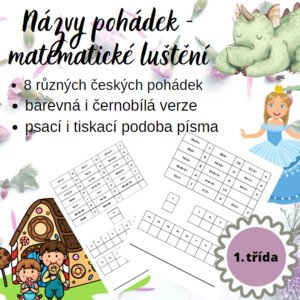 Názvy pohádek - matematické luštění