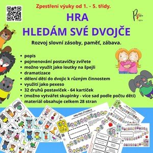 HRY do hodin českého jazyka i družiny - HLEDÁM SVÉ DVOJČE