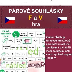 Párové souhlásky F a V hra