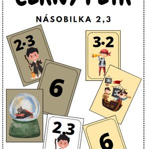 Černý Petr - násobilka 2,3