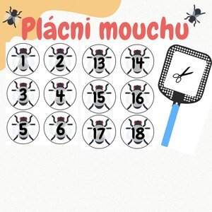 Plácni mouchu - čísla.