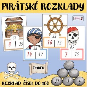Pirátské rozklady - počítáme do 100