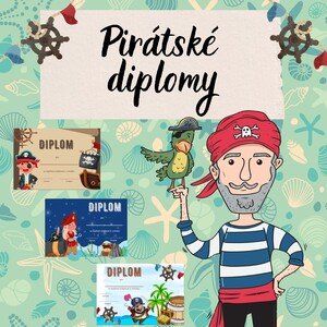 Pirátské diplomy - konec školního roku.