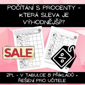 Výhodnější sleva - procenta a slevy