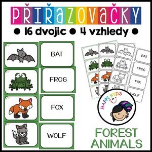 Přiřazovačky - FOREST ANIMALS