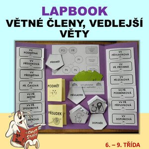 LAPBOOK větné členy, vedlejší věty