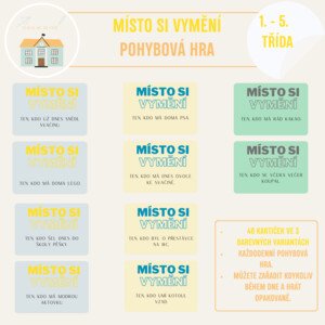 Místo si vymění - každodenní pohybová hra
