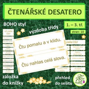 Čtenářské desatero - boho