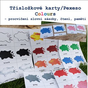 Třísložkové karty/Pexeso Colours