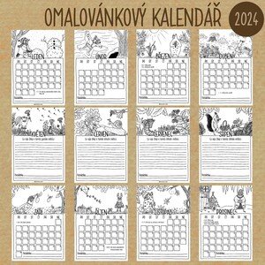 Omalovánkový kalendář 2024