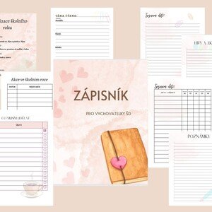 Zápisník pro vychovatelky ŠD 2023/2024