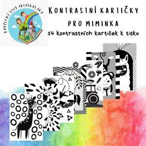 Kontrastní kartičky pro miminka