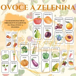 DEMONSTRAČNÍ OBRÁZKOVÉ KARTIČKY-OVOCE A ZELENINA