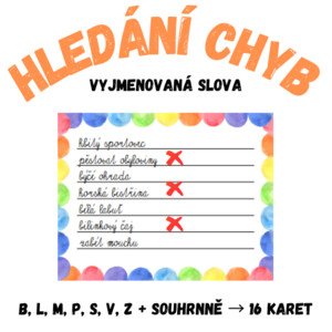 Vyjmenovaná slova: hledání chyb