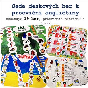 Sada deskových her k procvičení angličtiny