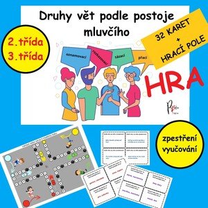 Druhy vět podle postoje mluvčího - HRA PRO ZPESTŘENÍ VÝUKY