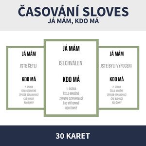 ČASOVÁNÍ SLOVES - JÁ MÁM, KDO MÁ / DOMINO