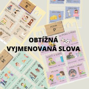 Vyjmenovaná slova - obtížná slova