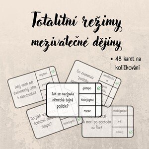 Totalitní režimy - meziválečné dějiny - kolíčkování