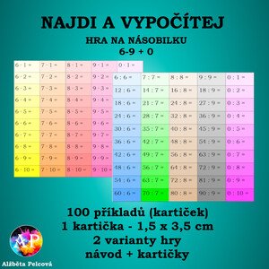 NAJDI A VYPOČÍTEJ (NÁSOBILKA 6-9 + 0)