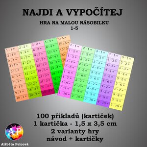 NAJDI A VYPOČÍTEJ (NÁSOBILKA 1-5)