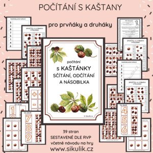 POČÍTÁNÍ S KAŠTANY pro prvňáky a druháky