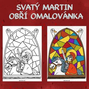 Svatý Martin - Obří omalovánka