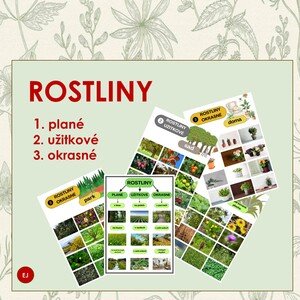 Rostliny - plané, užitkové, okrasné