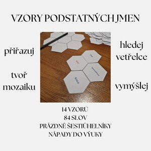 Šestiúhelníky-vzory podstatných jmen