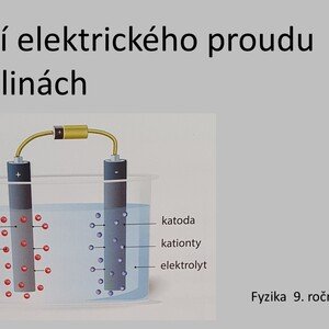 Vedení elektrického proudu v kapalinách