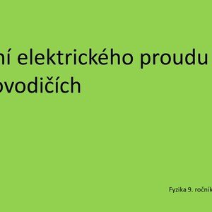 Vedení elektrického proudu v polovodičích